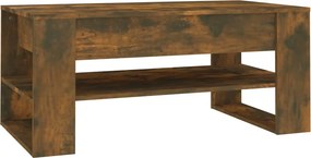 vidaXL Τραπεζάκι Σαλονιού Καπνιστή Δρυς 102x55x45 εκ. Επεξεργ. Ξύλο