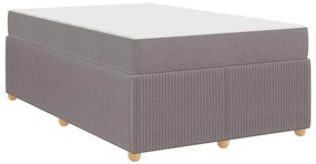vidaXL Σκελετός κρεβατιού με στρώμα Taupe 120 x 200 cm ύφασμα