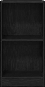 vidaXL Βιβλιοθήκη Μαύρη Δρυς 40x24x76 εκ. από Τεχνητό Ξύλο