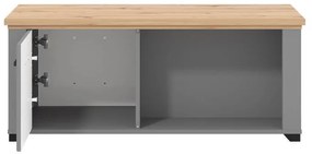 Τραπεζάκι Σαλονιού Valencia Γκρί Γραφίτης - Artisan Oak - Γκρί Μάτ 115x55x47,5 εκ. 115x55x47.5 εκ.