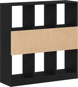 vidaXL Ντουλάπι βιβλίων Μαύρη βελανιδιά 97,5x29,5x100 cm