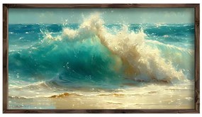Κάδρο 856EVL1407 120x3,5x60cm Multi Wallity Horizontal Mdf, Wood