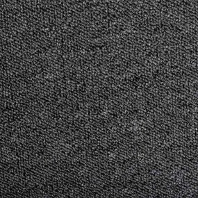 vidaXL Δερμάτινο Χαλί Σκούρο Γκρι 100 x 250 cm 100% Πολυπροπυλένιο