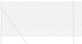 vidaXL Εξαγωνικός φράχτης Γκρι 1 x 10 m Ατσάλι