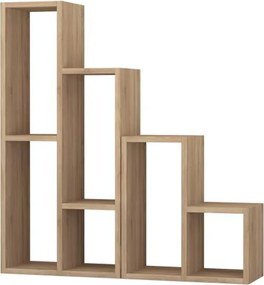 Ραφιέρα - Ανθοστήλη Sule Megapap χρώμα sapphire oak 84x20x89εκ.