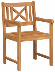 vidaXL Καρέκλες  σε σετ των 2, διαστάσεων 56x56x90 εκ., από μασίφ ξύλο ακακίας.