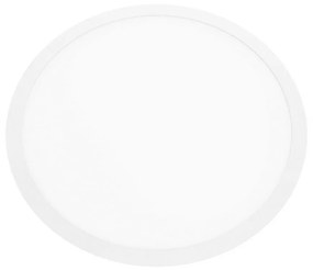 Panel Led Χωνευτό Plato4865RW 48W 6500K 3800lm White Aca Στρόγγυλο Aluminium