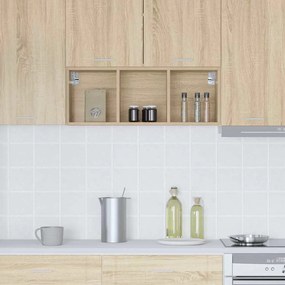 vidaXL Κρεμαστό ντουλάπι με αποθήκευση Δρύς Sonoma 30 x 29,5 x 80 εκ.