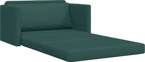 vidaXL Κρεβάτι καναπές 110cm Σκούρο Πράσινο ύφασμα