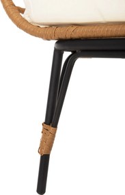 ΠΟΛΥΘΡΟΝΑ ΦΩΛΙΑ MIAMI 2 ΑΤΟΜΩΝ ΤΥΠΟΥ RATTAN HM5870.11 132.5x90x154Υεκ