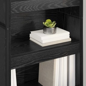 vidaXL Βιβλιοθήκη 60 x 30 x 189,5 εκ Επεξεργασμένο Ξύλο Μαύρη Οξυά