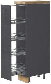 Επιδαπέδιο ντουλάπι ψηλό Hudson K14-30-1KZ-Γκρι - 30.00Χ60.00Χ148.00cm