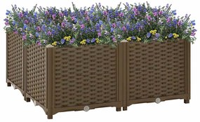 vidaXL Ζαρντινιέρα 80 x 80 x 38 εκ. από Πολυπροπυλένιο