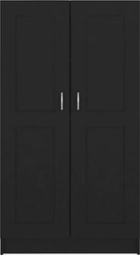 vidaXL Βιβλιοθήκη Μαύρη 82,5 x 30,5 x 150 εκ. Επεξ. Ξύλο