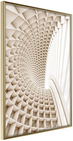 Αφίσα - Curved Library - 20x30 - Χρυσό - Χωρίς πασπαρτού