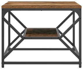 vidaXL Τραπεζάκι σαλονιού Παλαιό ξύλο 51 x 50 x 40 εκ.