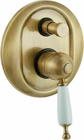 Bugnatese Oxford 6372 Bronze - Μίκτης εντοιχισμού 2 εξοδων με εκτροπεα