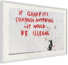 Αφίσα - Banksy: If Graffiti Changed Anything - 60x40 - Χρυσό - Χωρίς πασπαρτού