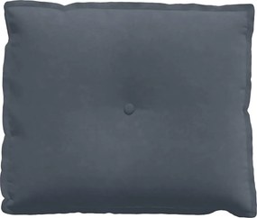 vidaXL Μαξιλάρι Πλάτης Σκούρο Γκρι 60 x 50 x 19 cm