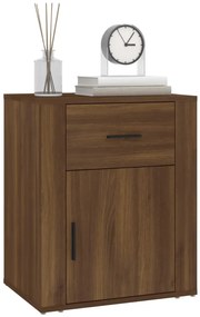 vidaXL Κομοδίνο Καφέ Δρυς 50x36x60 εκ. από Επεξεργασμένο Ξύλο