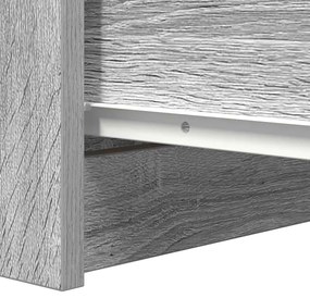 Συρταριέρα με Συρτάρια Γκρι Sonoma 37,5x35x99εκ. από Επεξ. Ξύλο - Γκρι
