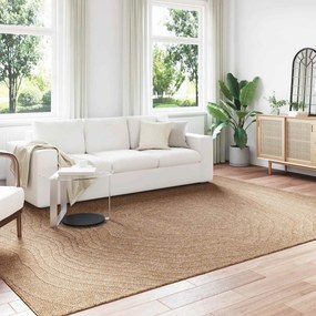 vidaXL Χαλιά χώρου Μουάρ AGIRA Φυσικό 340 x 240 εκ Πολυεστέρας