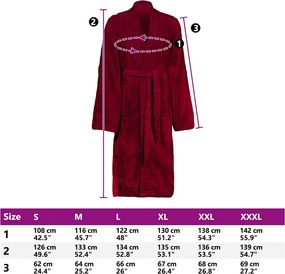 vidaXL Μπουρνούζι KINN Κόκκινο S Βαμβάκι