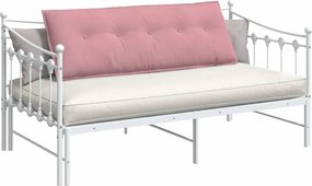 vidaXL Μαξιλάρι Πλάτης Ροζ 140 x 50 cm Υφασμάτινο Κορντουρά