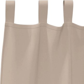 vidaXL Κουρτίνες Μαύρης Ύφανσης με Δαχτυλίδια 2 pcs Taupe