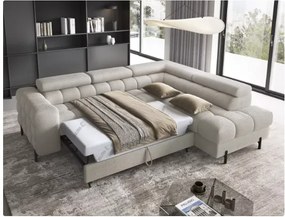 Γωνιακός καναπές Ferucce-Gkri Anoixto-Δεξιά