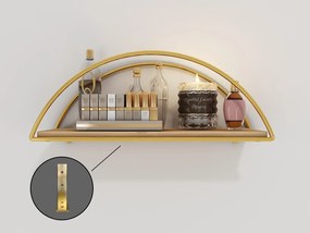 Wall Shelf Dekoratif Duvar Rafı 2 Gold
Brown