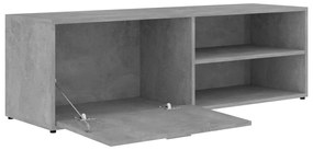 vidaXL Έπιπλο Τηλεόρασης Γκρι Σκυροδέματος 120x34x37 εκ. Επεξ. Ξύλο