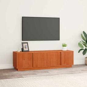 vidaXL Ντουλάπι TV Κερωμένο Καφέ 140 x 40 x 40 εκ Στερεό πεύκο