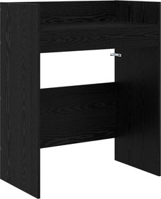 vidaXL Πίνακας DJ Μαύρη Δρυς 62 x 45 x 102 εκ. Επεξεργασμένο Ξύλο