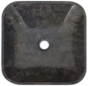 vidaXL Νιπτήρας Μαύρος 40 x 40 x 10 εκ. Μαρμάρινος