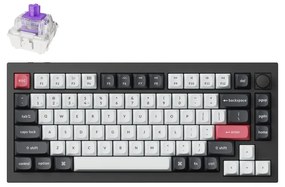 Keychron Q1 HE (Q1H-M1) QMK Wireless Custom Hall Effect Keyboard Purple Switch US Layout