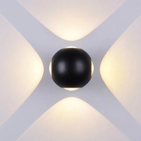 Φωτιστικό Τοίχου Cree MTN-74911 Led 4W 4000K 440lm IP54 11x9,3cm Black Metanor