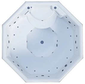 SANITEC Medusa Spa χωρητικότητας 6 ατόμων 195x195cm 1000lt