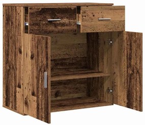 VidaXL Πλαϊνό γραφείο Παλιό ξύλο 78 x 38 x 80 εκ Επεξεργασμένο Ξύλο