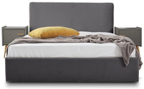 Επενδυμένο Κρεβάτι Ritz-Gkri-110 x 200-Ξύλα Ελάτου