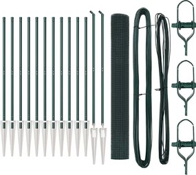 vidaXL Στύλος Περιφράξεων Πράσινο 25 x 1,2 m (16 x 16 mm πλέγμα)