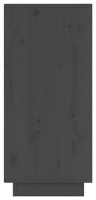 vidaXL Ντουλάπια 2 τεμ. Γκρι 31,5 x 34 x 75 εκ. από Μασίφ Ξύλο Πεύκου