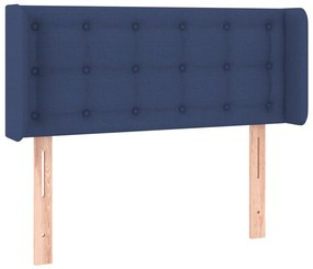vidaXL Κεφαλάρι Κρεβατιού LED Μπλε 93x16x78/88 εκ. Υφασμάτινο