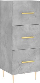 vidaXL Ντουλάπι Γκρι Σκυροδέματος 34,5x34x90 εκ. Επεξεργασμένο Ξύλο