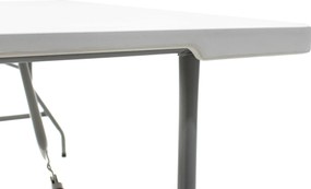 Τραπέζι catering Rodeo pakoworld πτυσσόμενο-βαλίτσα λευκό 183x76x74εκ