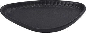DIS. GOBI BLACK SAND HANDMADE ΠΙΑΤΑΚΙ ΤΡΙΓΩΝ. ΜΑΥΡΟ ΜΑΤ 17,5Χ9,5Χ2,3ΕΚ