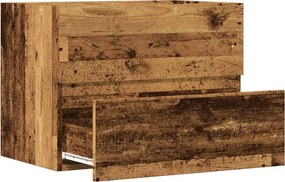 vidaXL Ντουλάπι Μπάνιου Παλαιό Ξύλο 60x38,5x45 εκ. Επεξεργασμένο Ξύλο