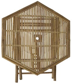 Τραπέζι Nando πτυσσόμενο bamboo φυσικό 114x100x75εκ 114x100x75 εκ.