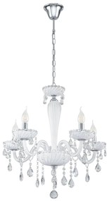 Φωτιστικό Οροφής Carpento 39113 White Eglo Metal, Glass