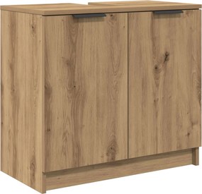 vidaXL Σετ Επίπλων Μπάνιου 5 τμχ. Artisan Oak Επεξεργασμένο Ξύλο